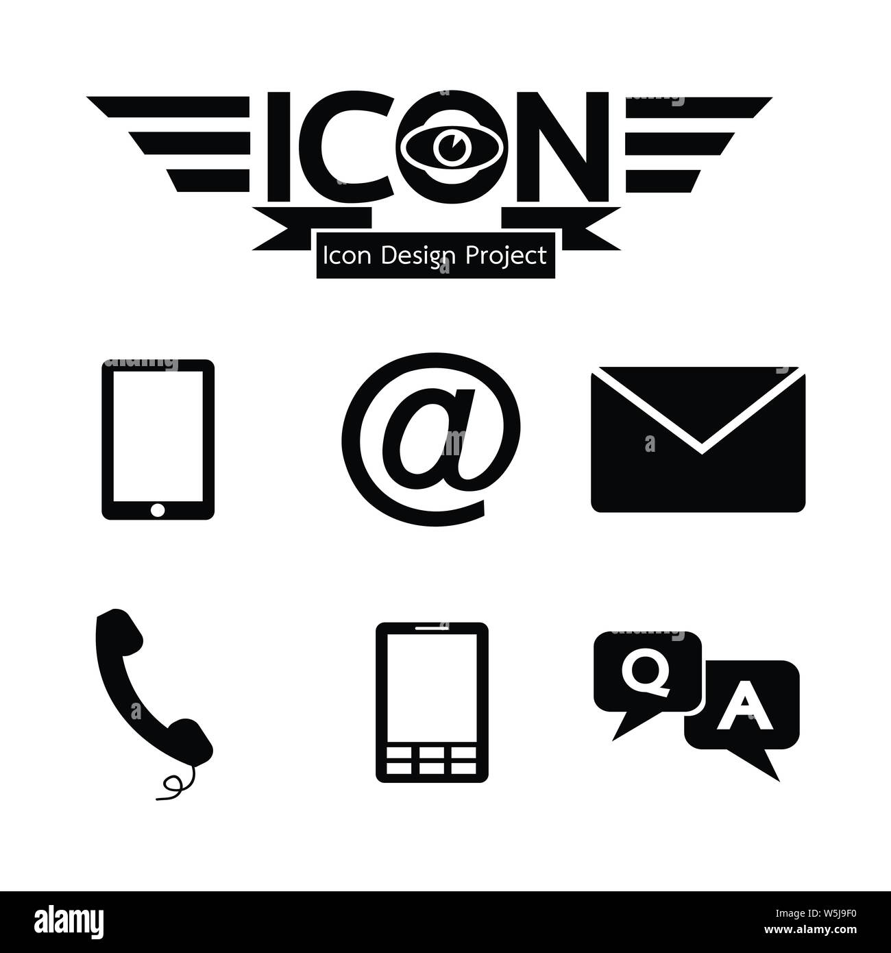 Contact button icon Stock Vector Image & Art - Alamy