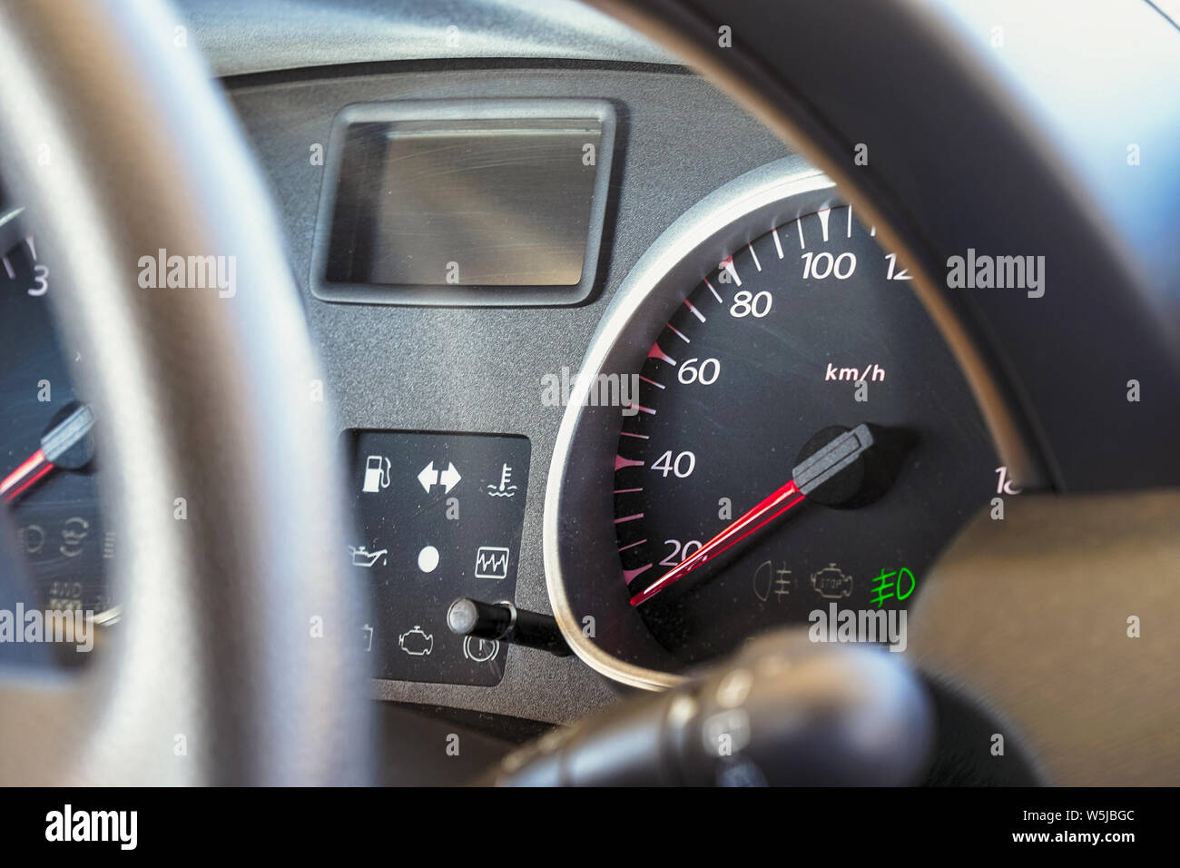 Speedometer and dashboard of the car Stock Photo Alamy