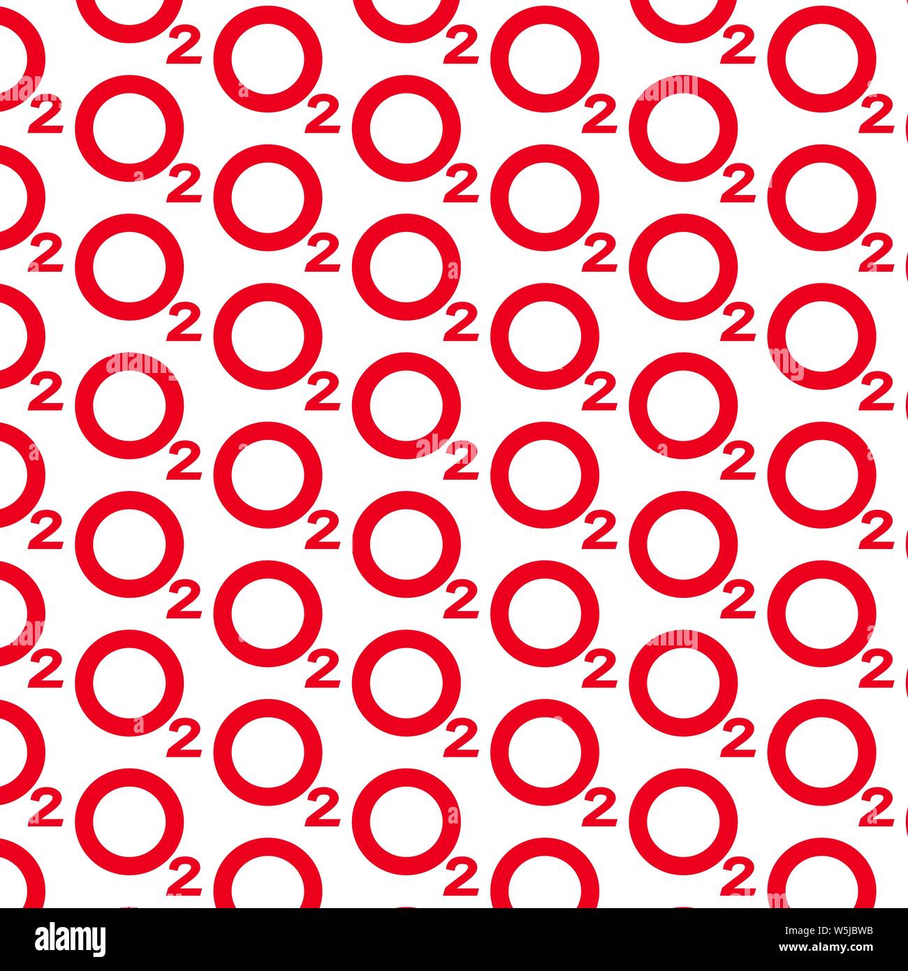 Pattern background Oxygen O2 Icon Stock Vector