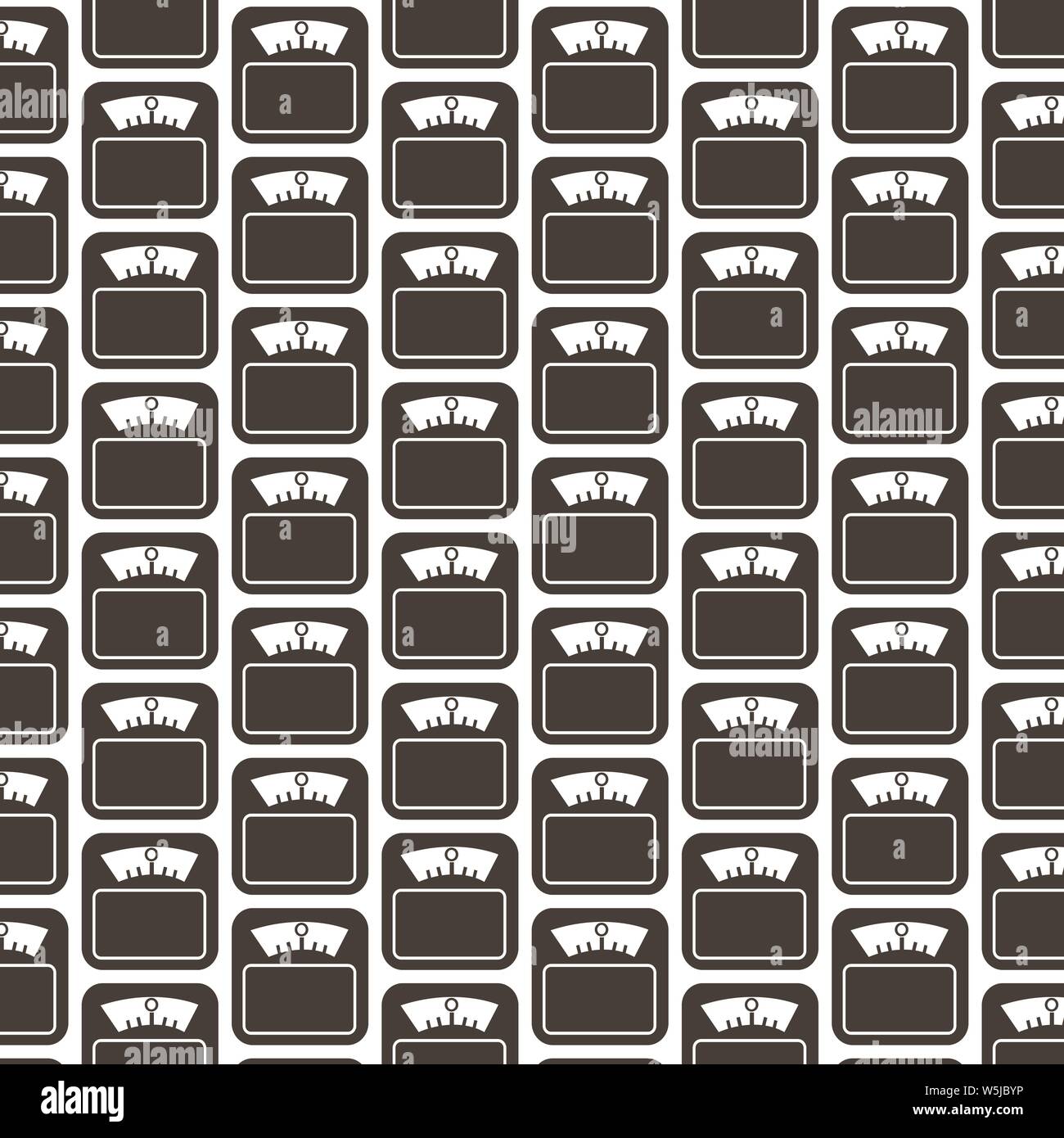 Pattern background Weight Scale Icon Stock Vector