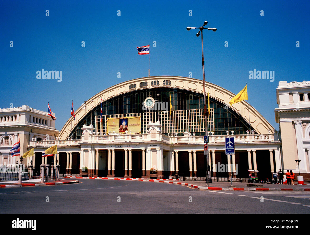 Hua Lamphong train station in Bangkok in Thailand in Southeast Asia Far East Stock Photo
