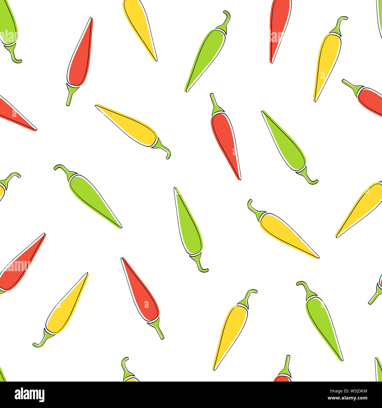 Chili pepper seamless vegetable background flat illustration. Modern  seamless texture background design with chili pepper vegetable in natural  colors for wrapping paper or restaurant wallpaper Stock Photo - Alamy