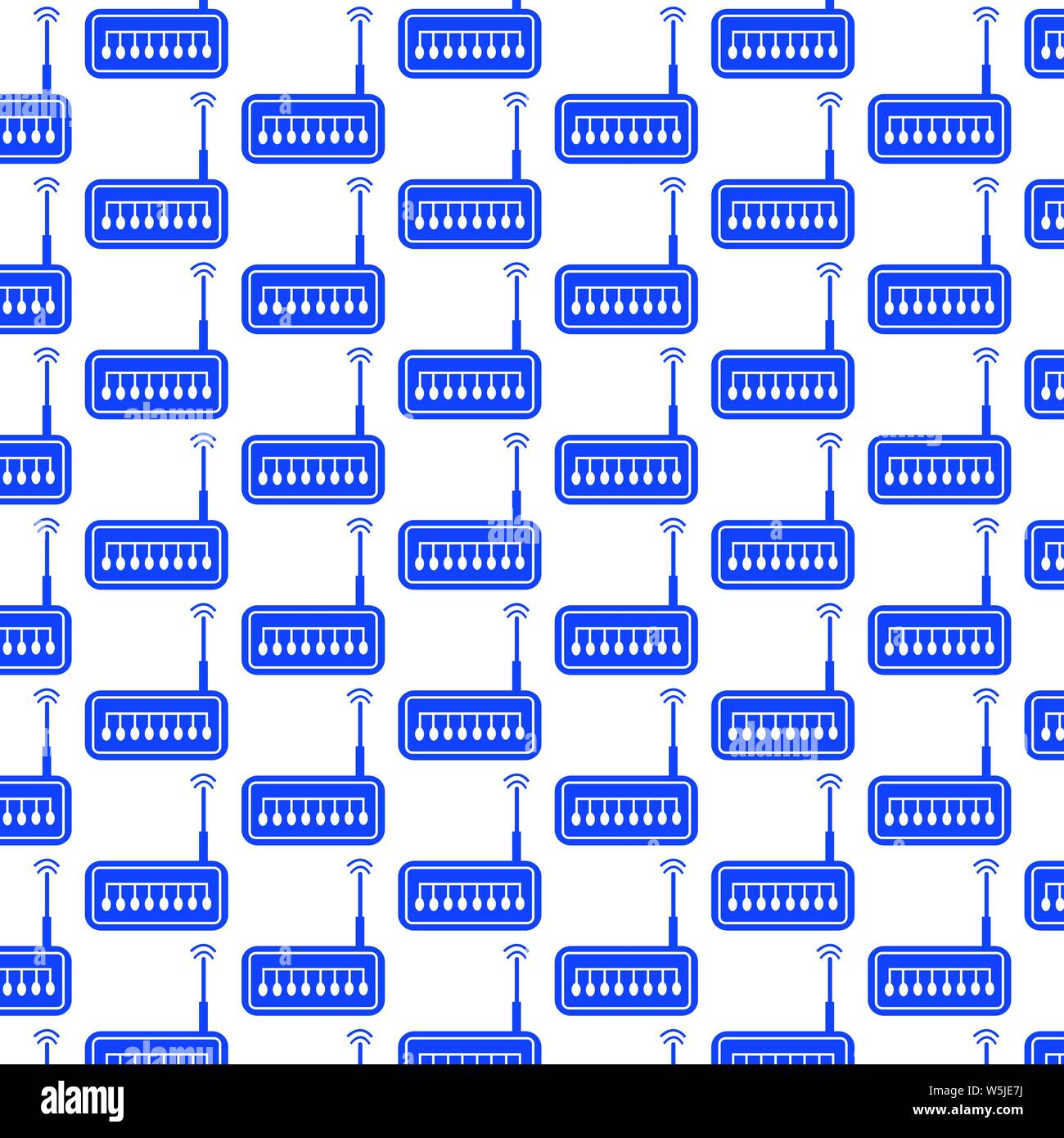 Pattern background router icon Stock Vector