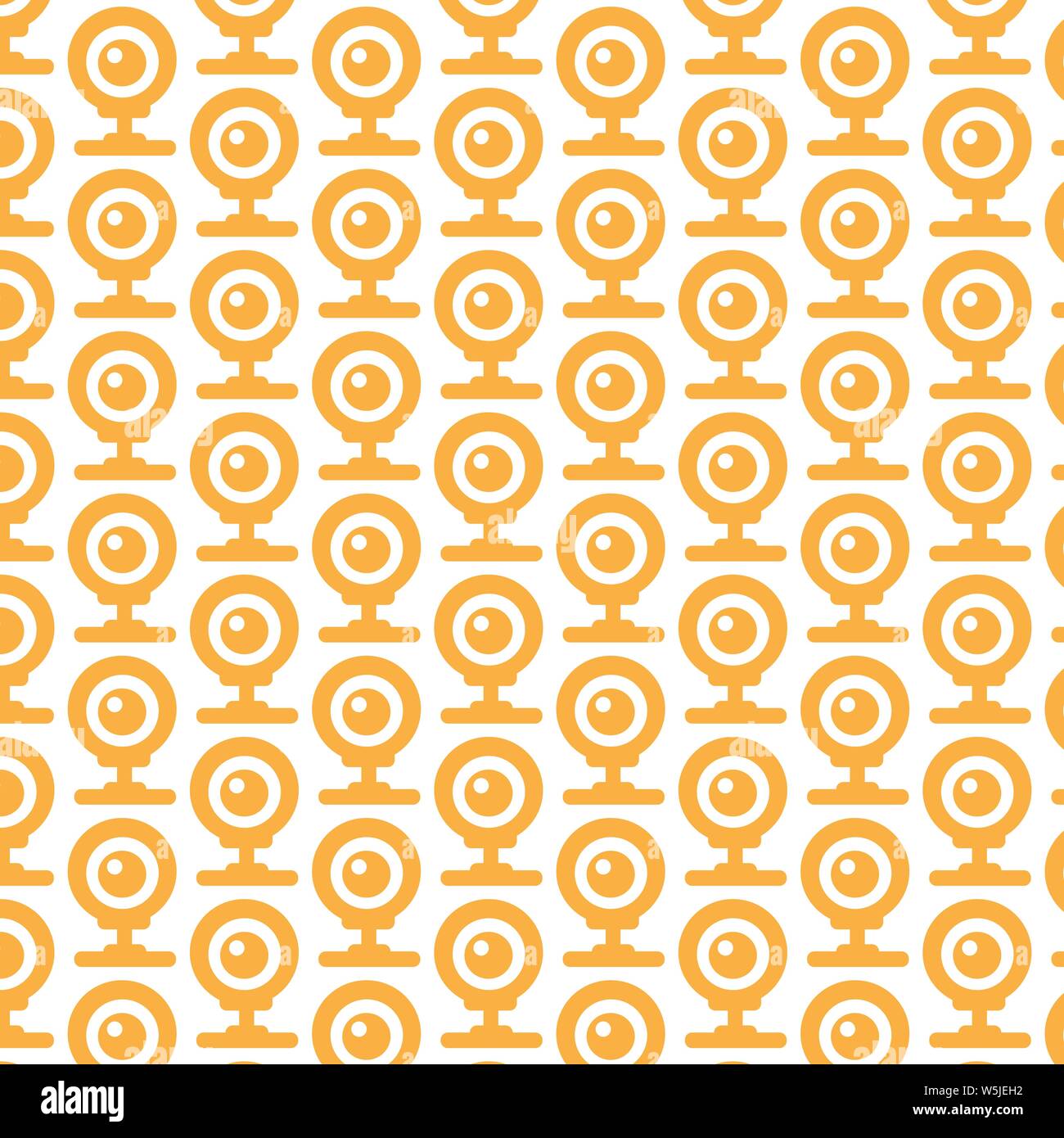 Pattern background webcam icon Stock Vector