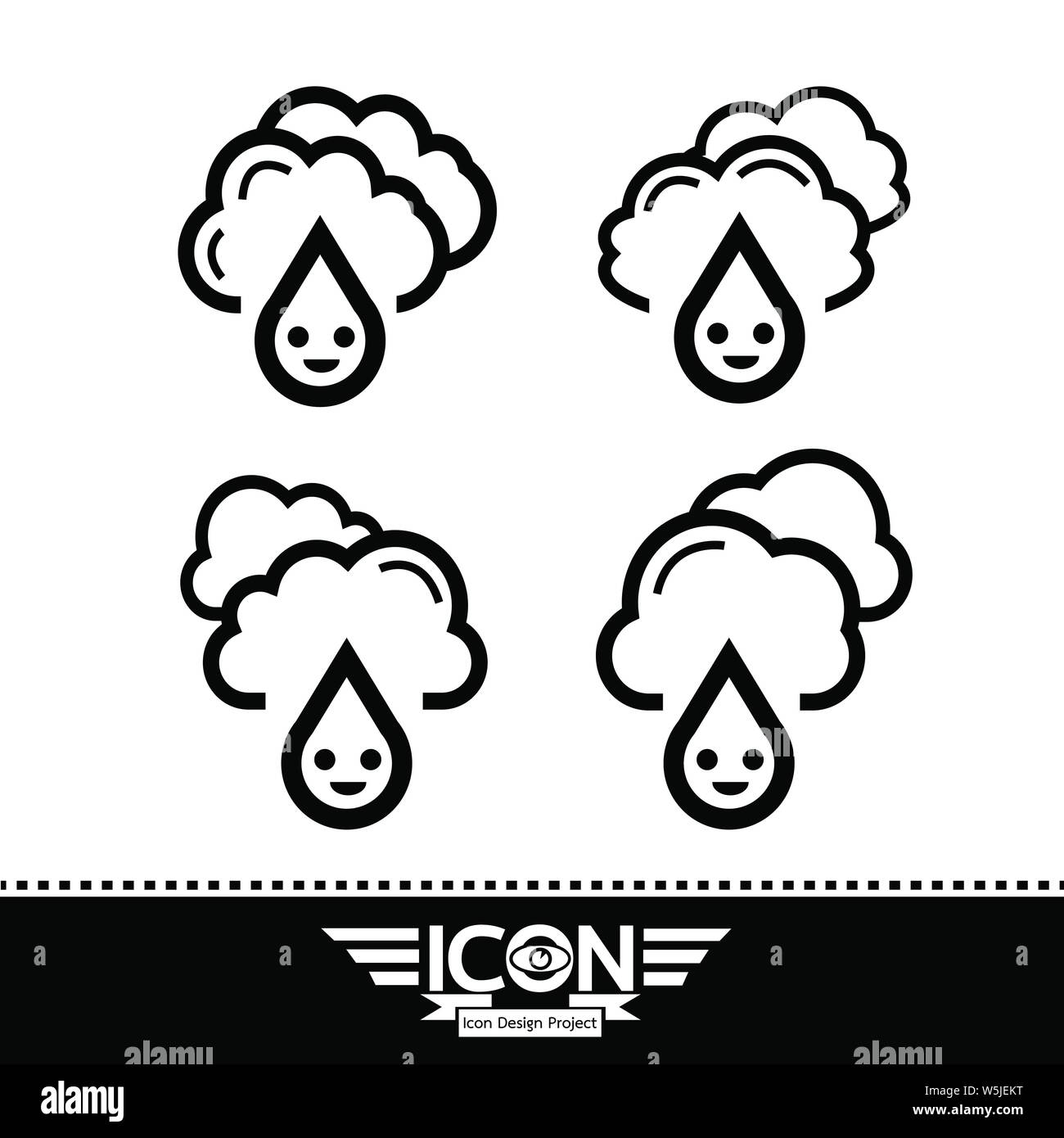 Rain cloud icon Stock Vector Image & Art - Alamy