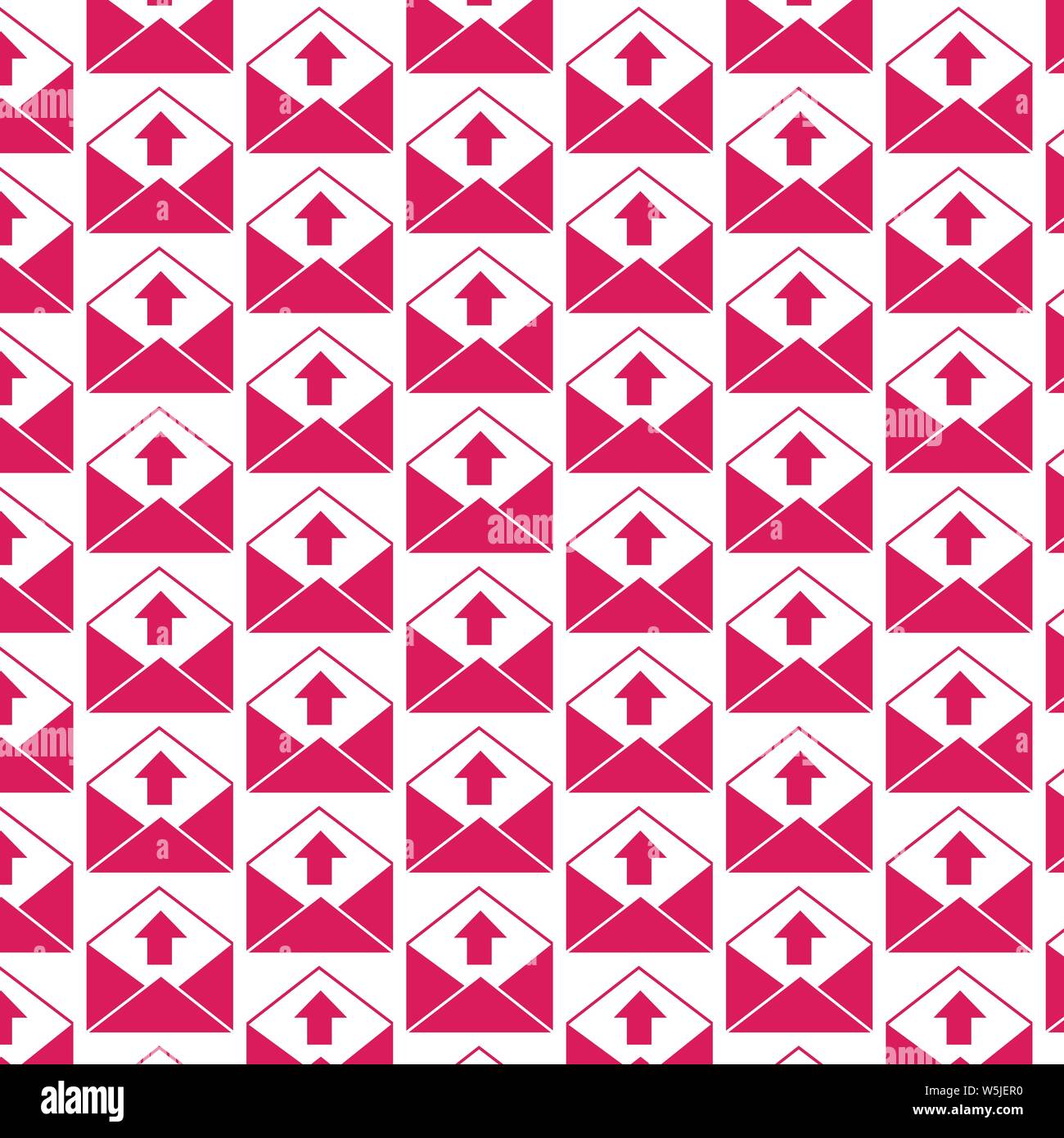 Pattern background Sending email and envelope icon Stock Vector