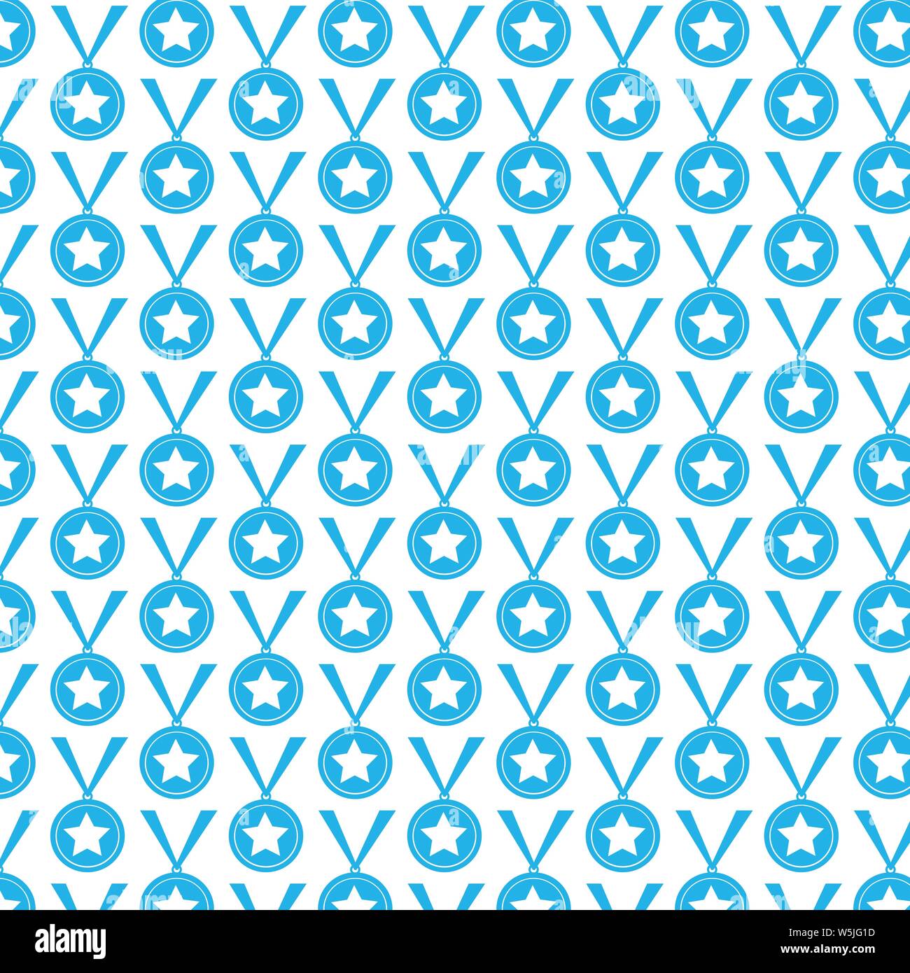 Pattern background medal icon Stock Vector