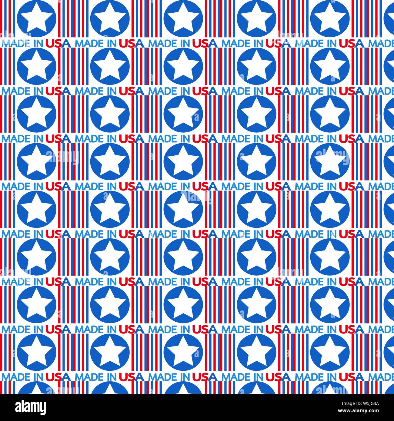 Pattern background Made in USA Icon Stock Vector