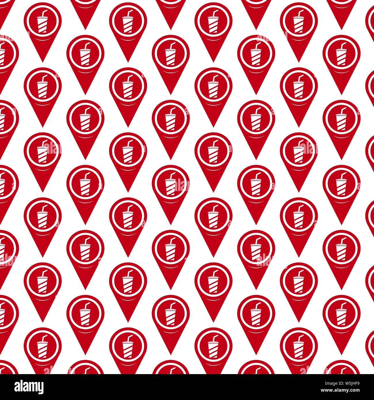 Pattern background Map pointer icon Stock Vector