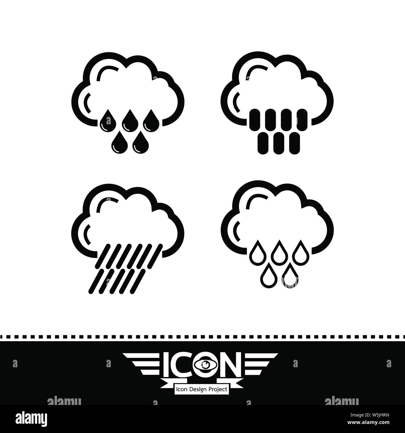 Rain cloud icon Stock Vector Image & Art - Alamy