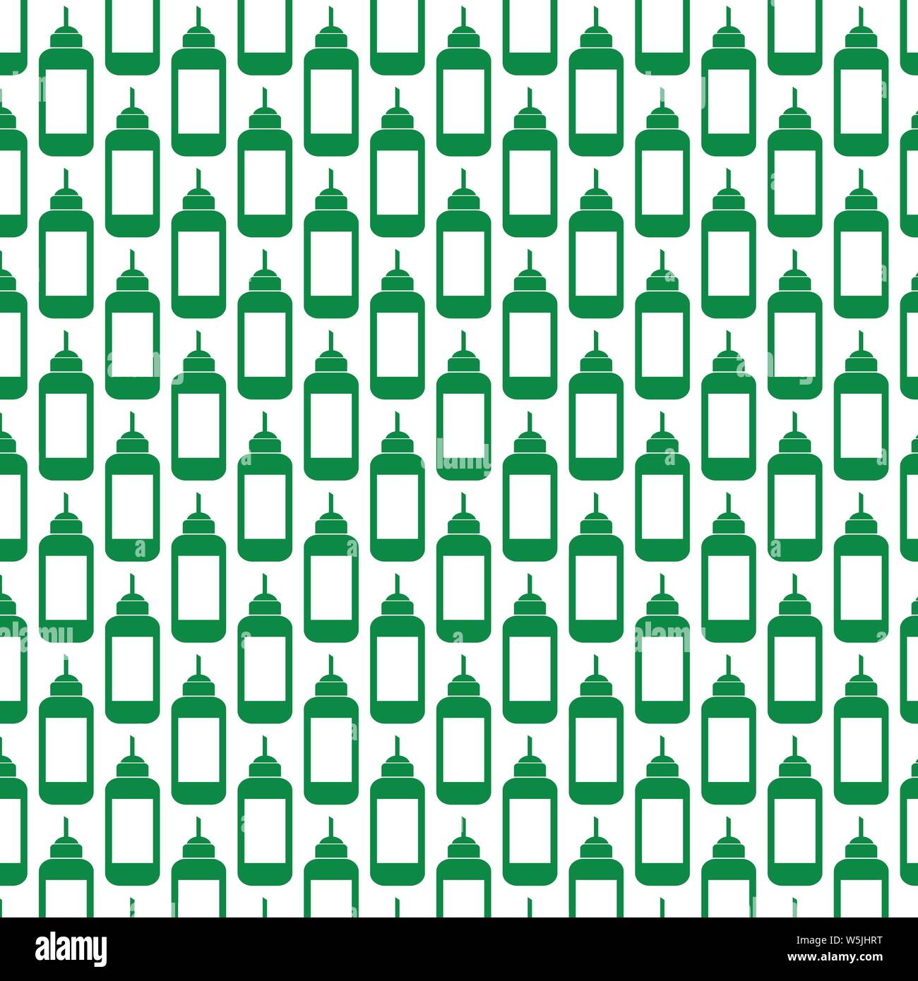 Pattern background ketchup bottle icon Stock Vector