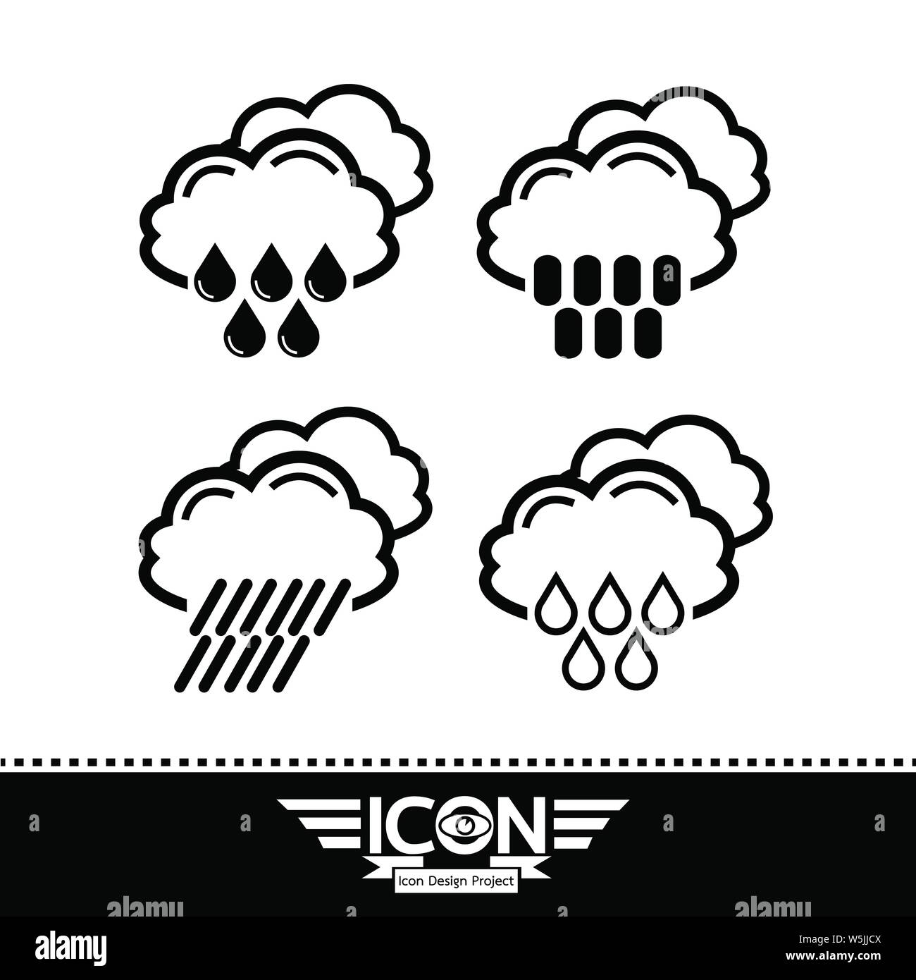 Rain cloud icon Stock Vector Image & Art - Alamy