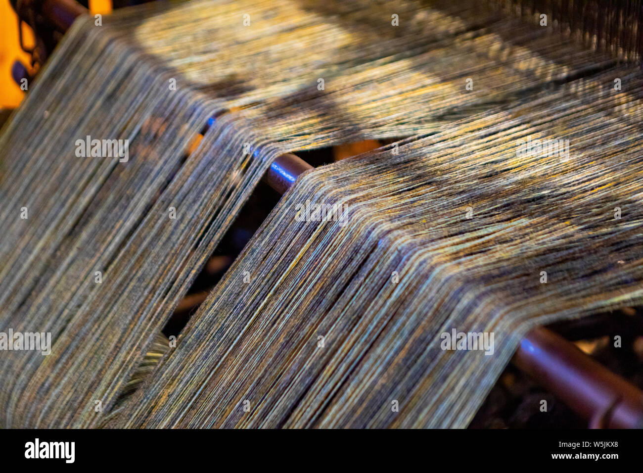 close up of Tweed fabric Stock Photo