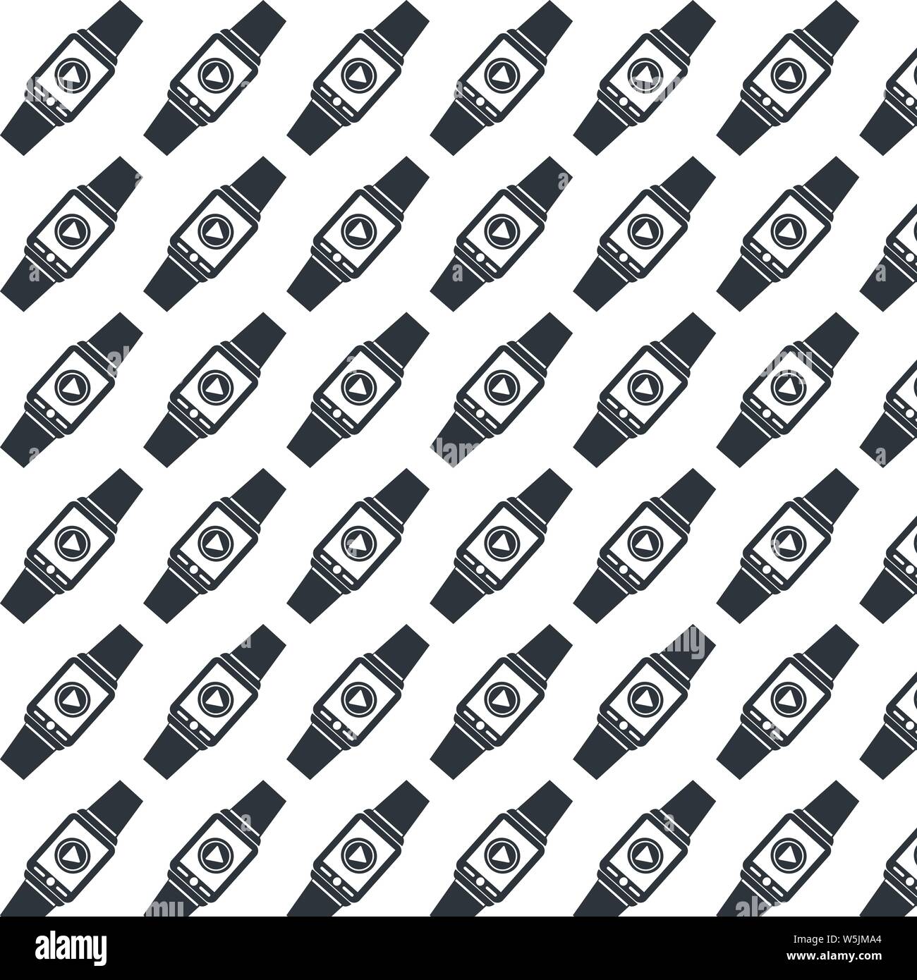 pattern background Smartwatch wearable icon Stock Vector