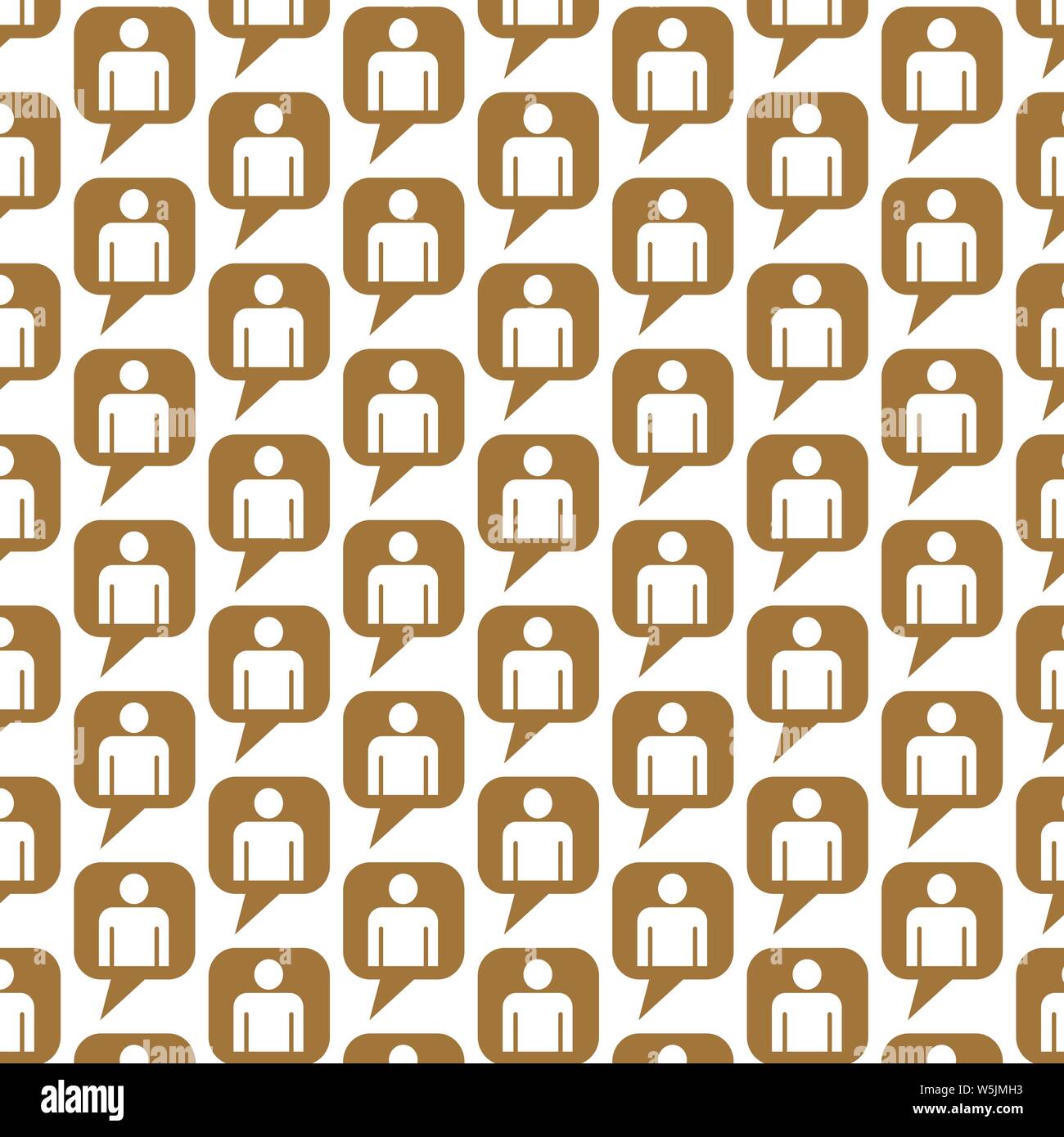Pattern background Person symbol User sign icon Stock Vector Image ...