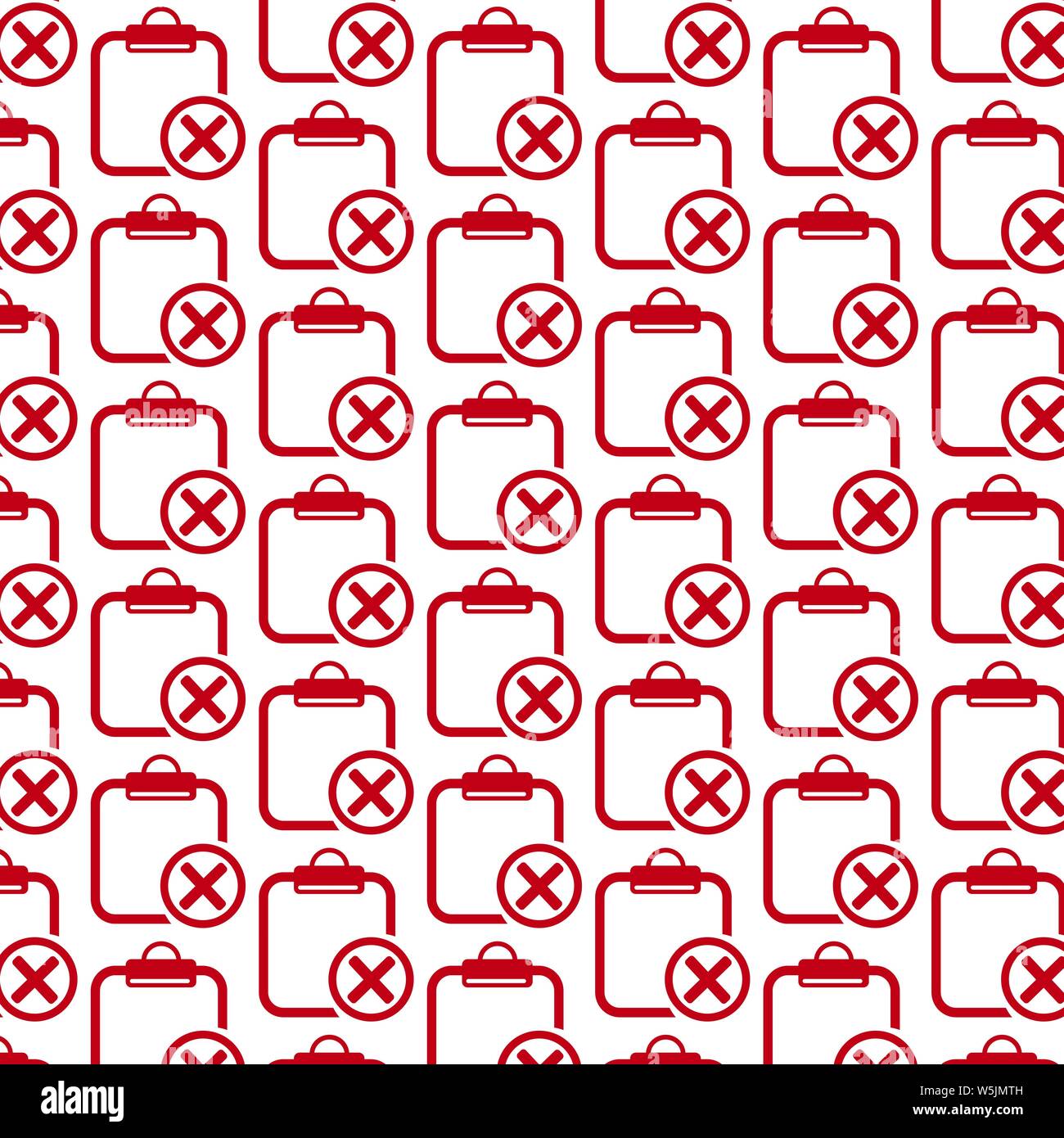 Pattern background Clipboard check list icon Stock Vector