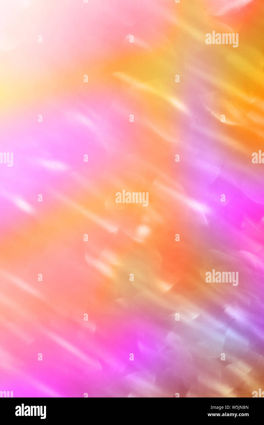 Abstract background of holographic strings of all rainbow colors. Stock Photo