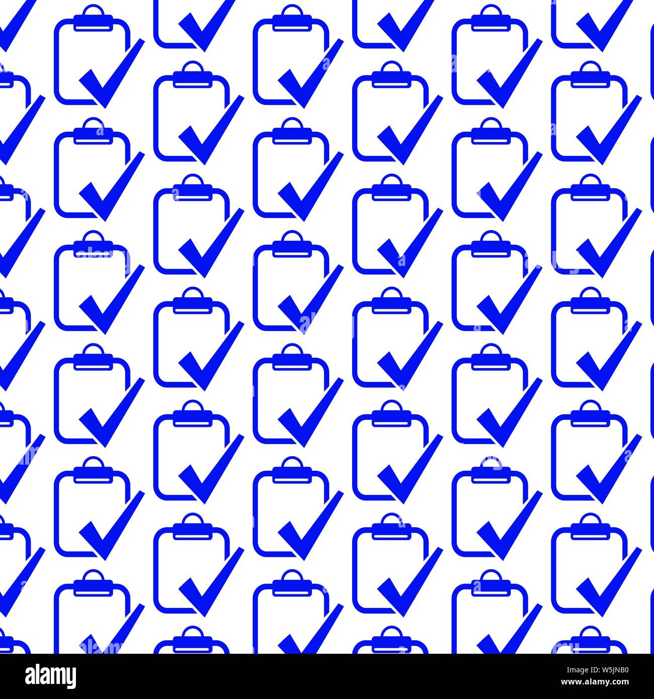 Pattern background Clipboard check list icon Stock Vector
