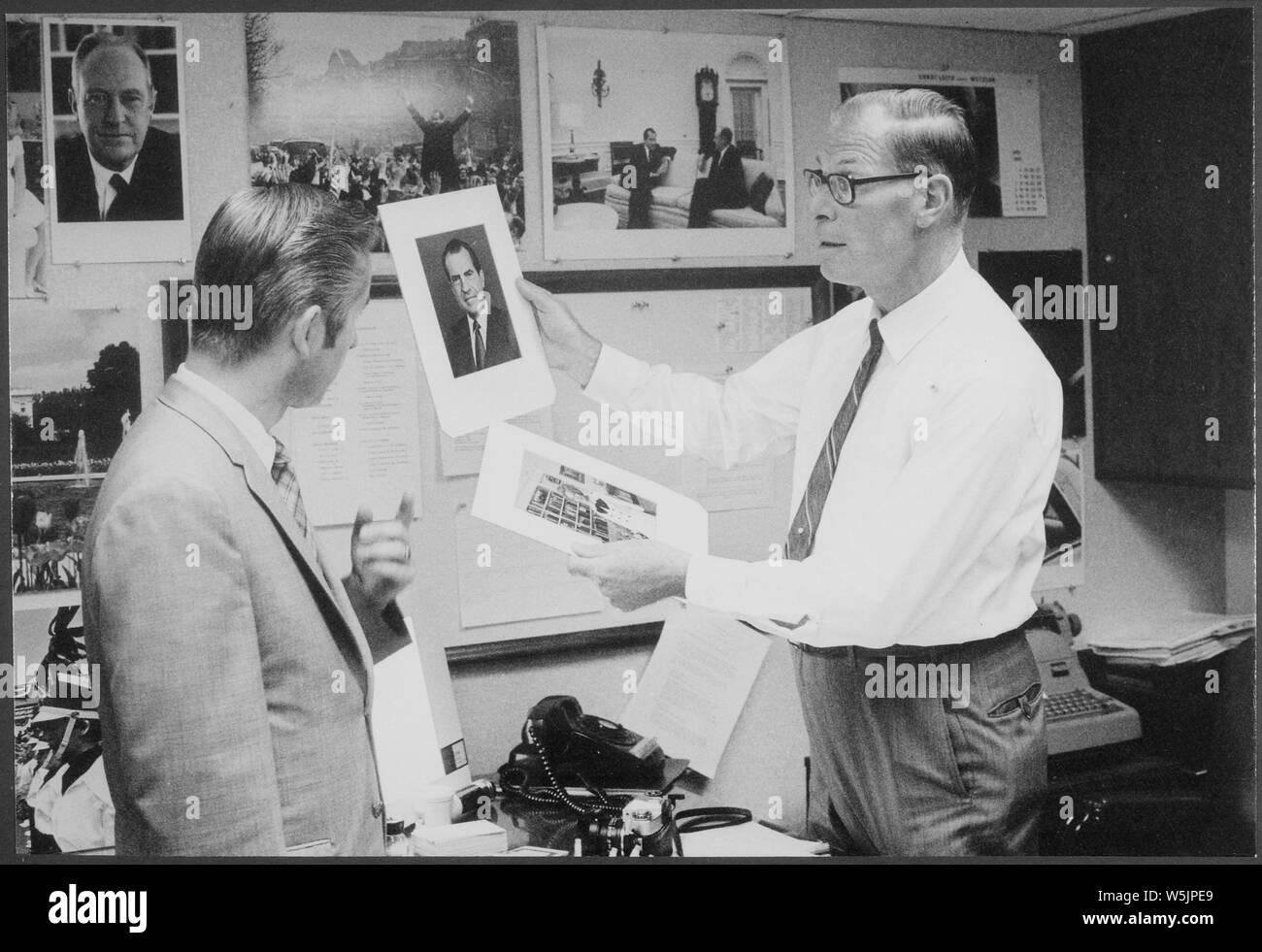 A Meeting of White House Photo Office personnel; Scope and content