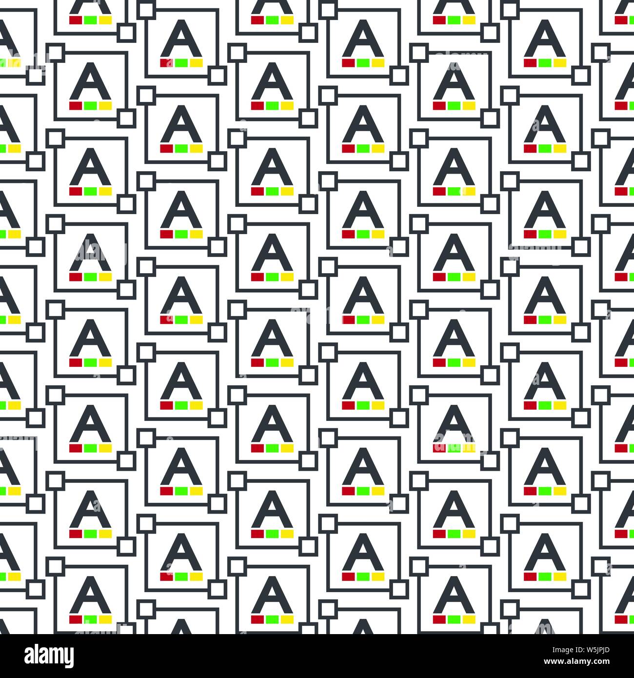 Pattern background Text edit letter icon Stock Vector