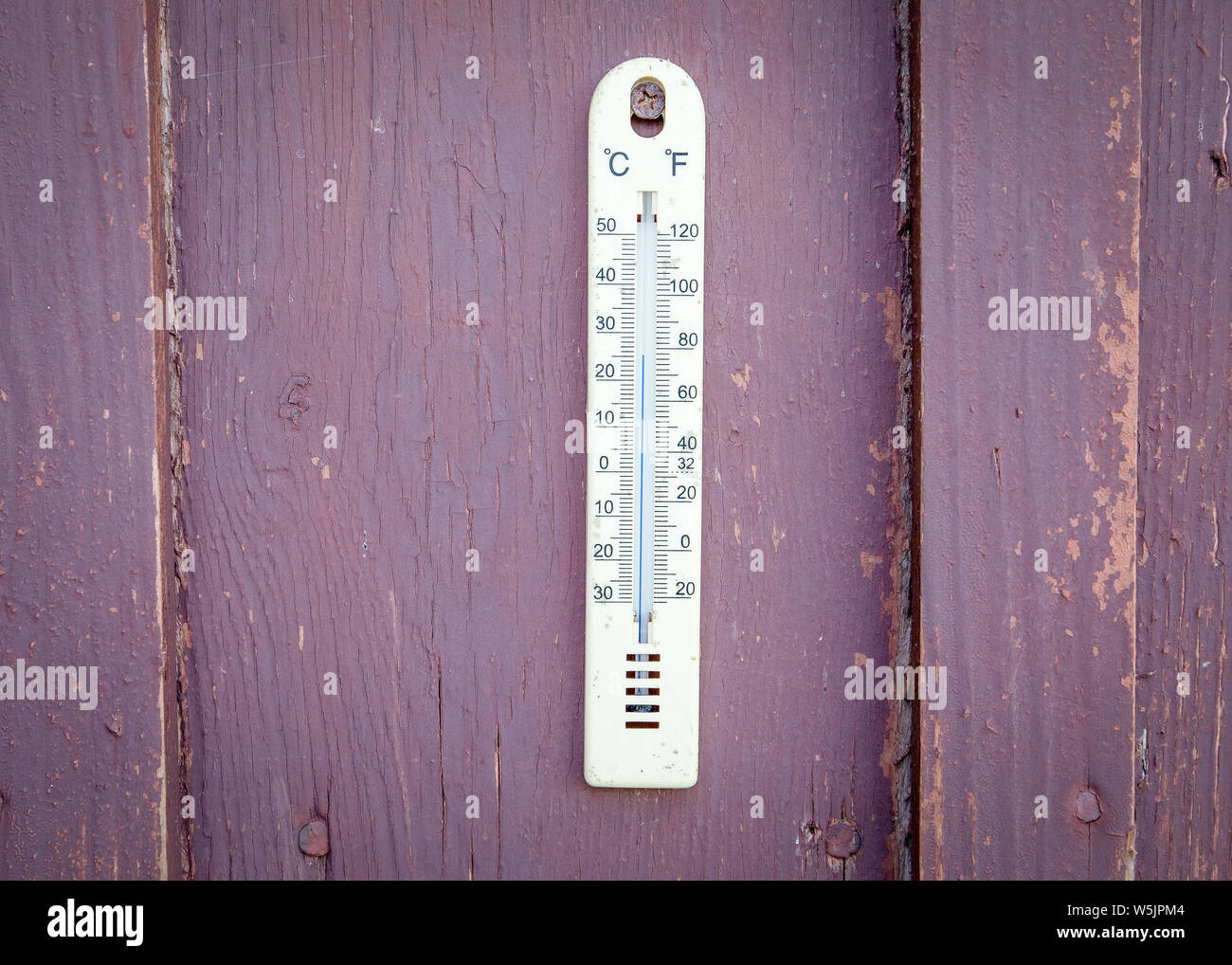 Closeup Of Thermometer. High Temperature Concept Stock Photo Alamy