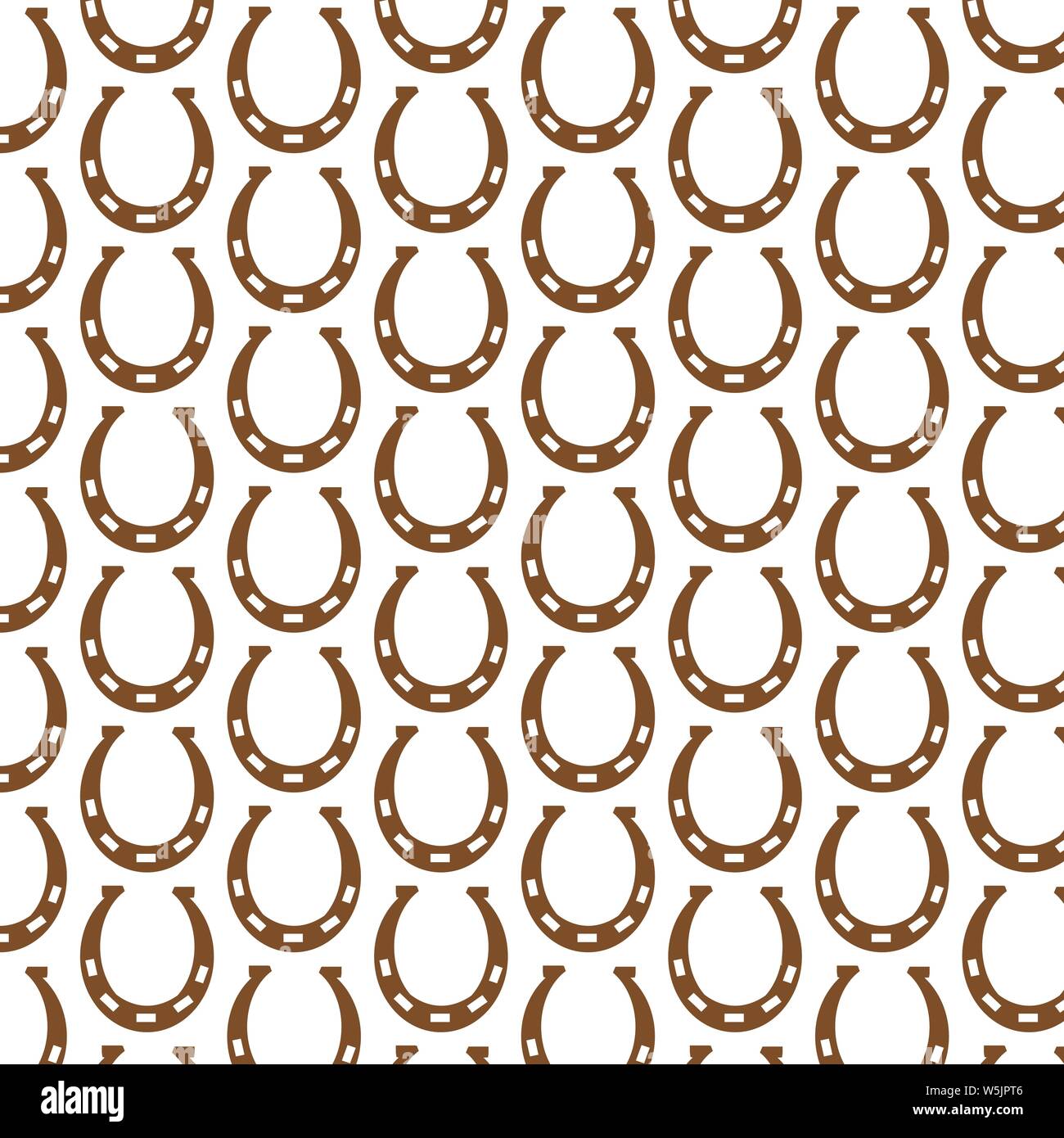 Pattern background Horseshoe icon Stock Vector