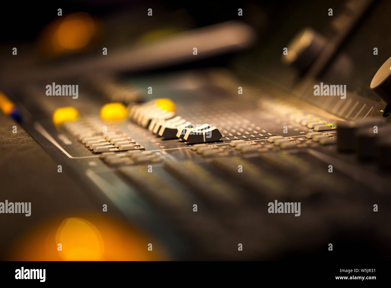 Professional Mixing Console in Cologne, Germany Stock Photo