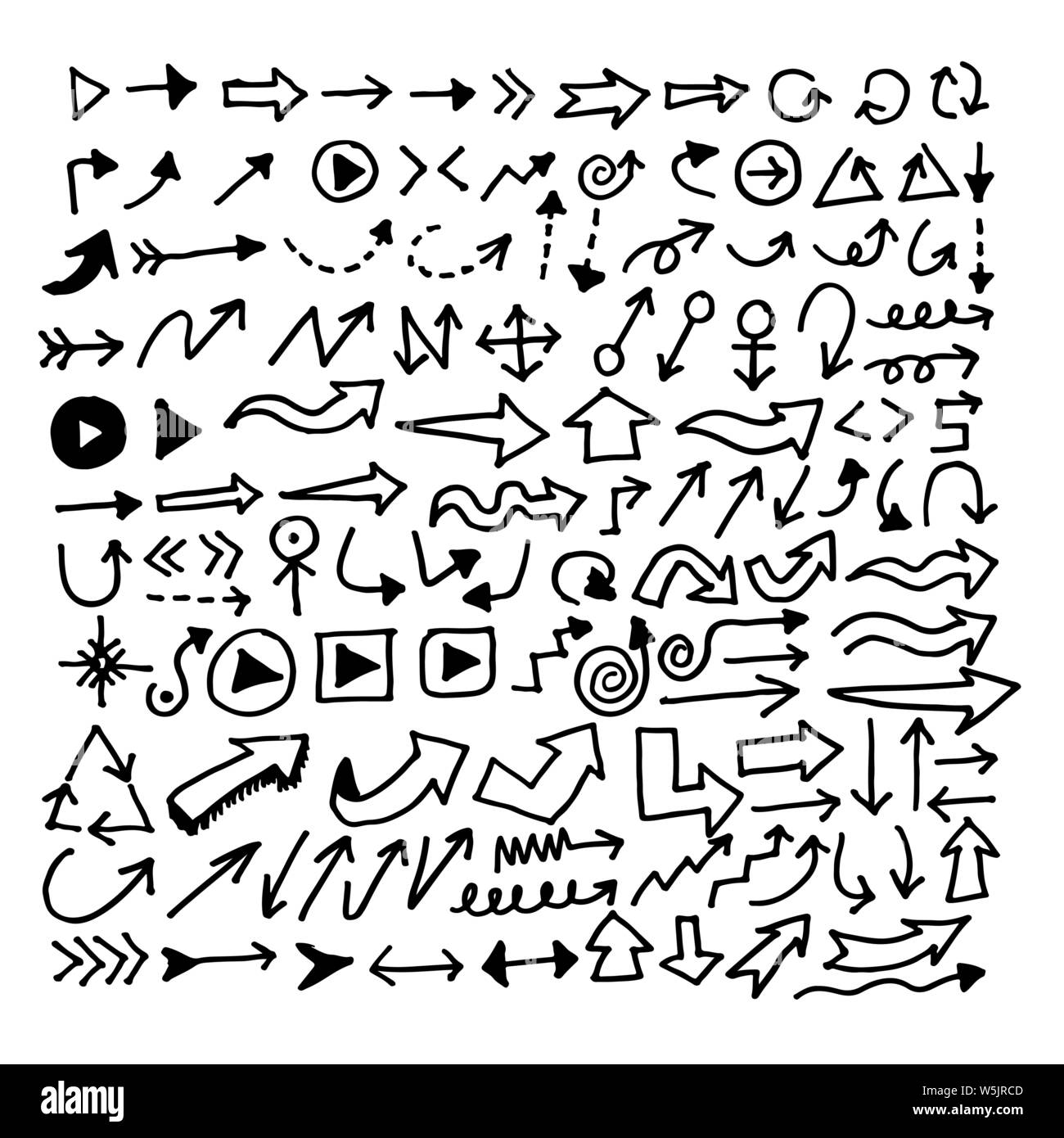 Hand drawn arrow Stock Vector Image & Art - Alamy