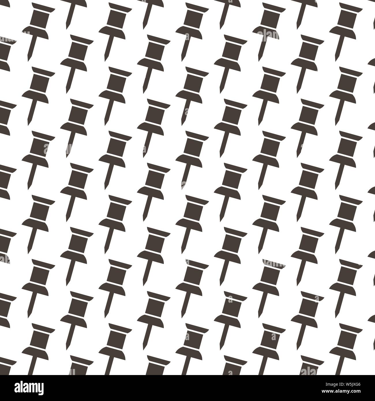 Pattern background Pushpin icon Stock Vector
