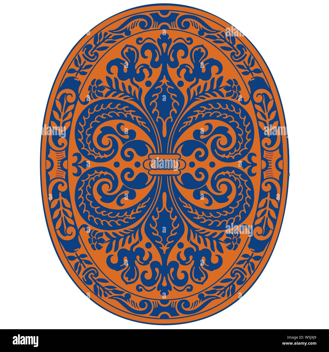 colorful Islamic Illumination for mosque tiling design vector Stock Vector