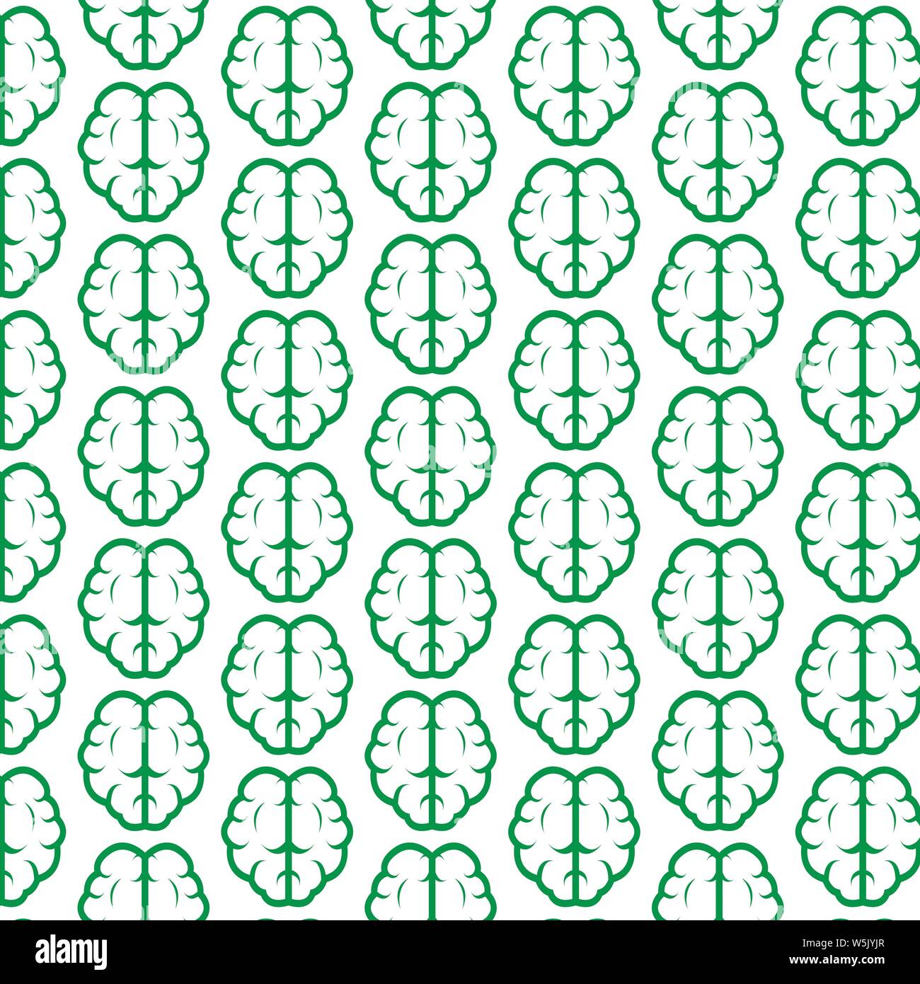 Pattern background Brain icon Stock Vector Image & Art - Alamy