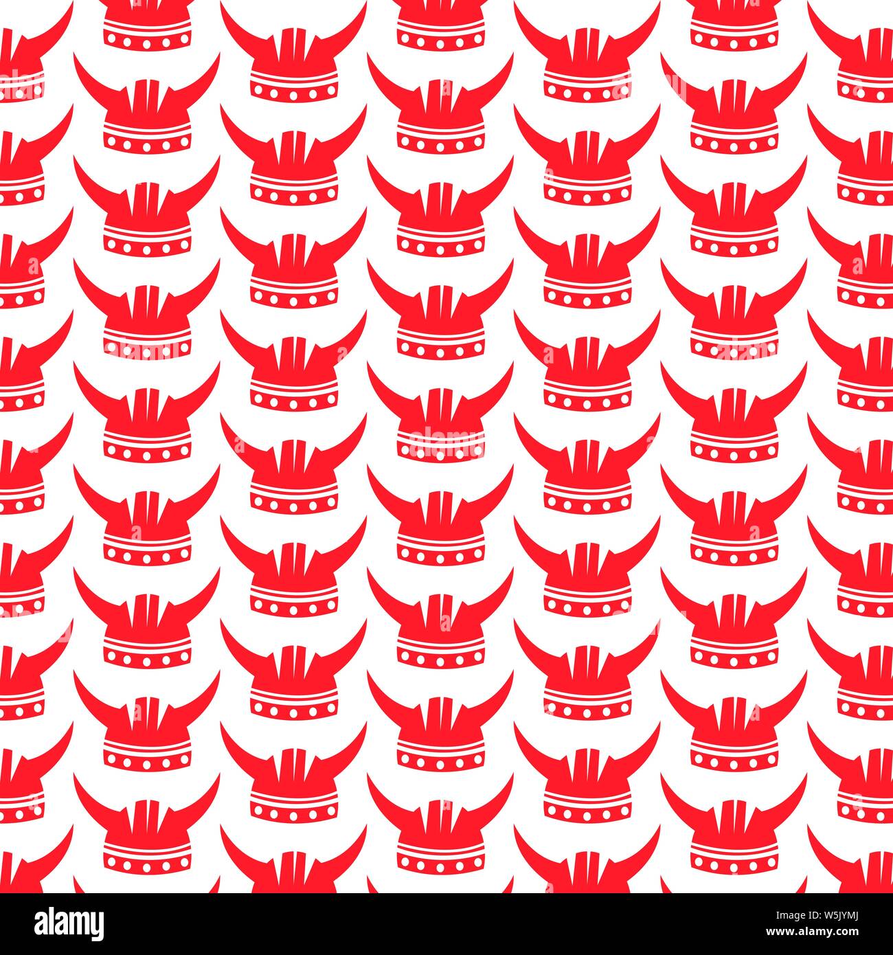 Pattern background Viking Helmet Icon Stock Vector