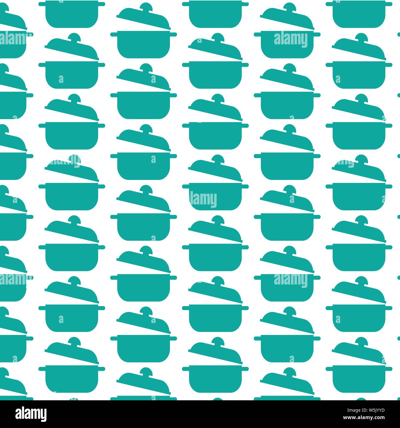 Pattern background saucepan icon Stock Vector