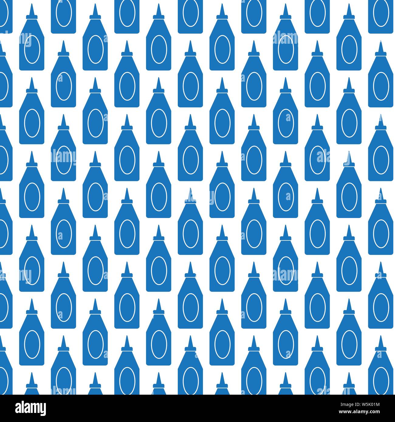 Pattern background bottle ketchup icon Stock Vector