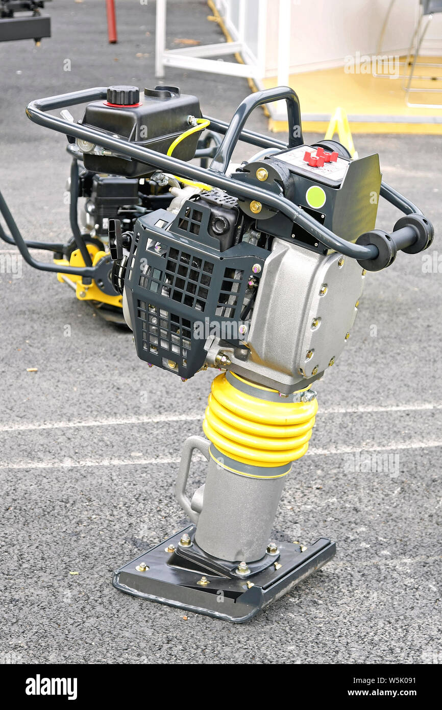 Tamping Rammer Compactor Jumping Jack Construction Machine Stock Photo