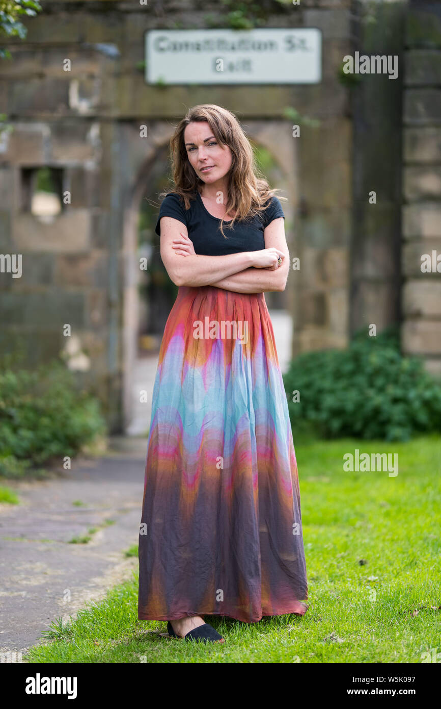 Author Jemma Neville who has wrote a book about Constitution Street, Scotsman Arts Stock Photo