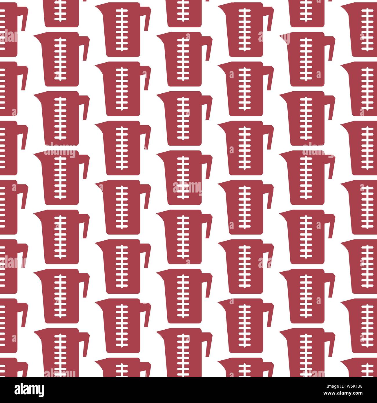 Pattern background Measuring cup icon Stock Vector