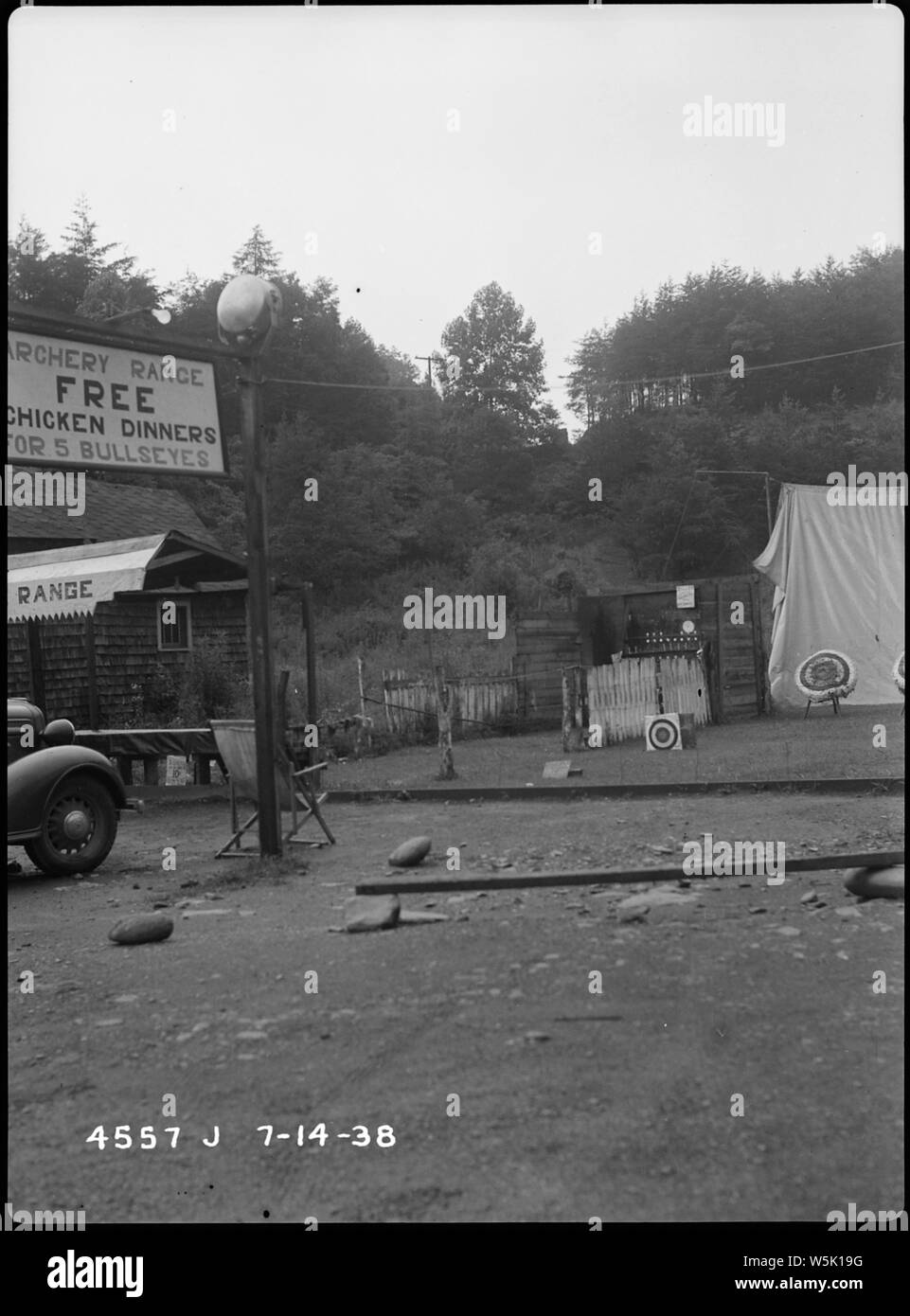 Archery Range on Tennessee Highway 71 Stock Photo Alamy