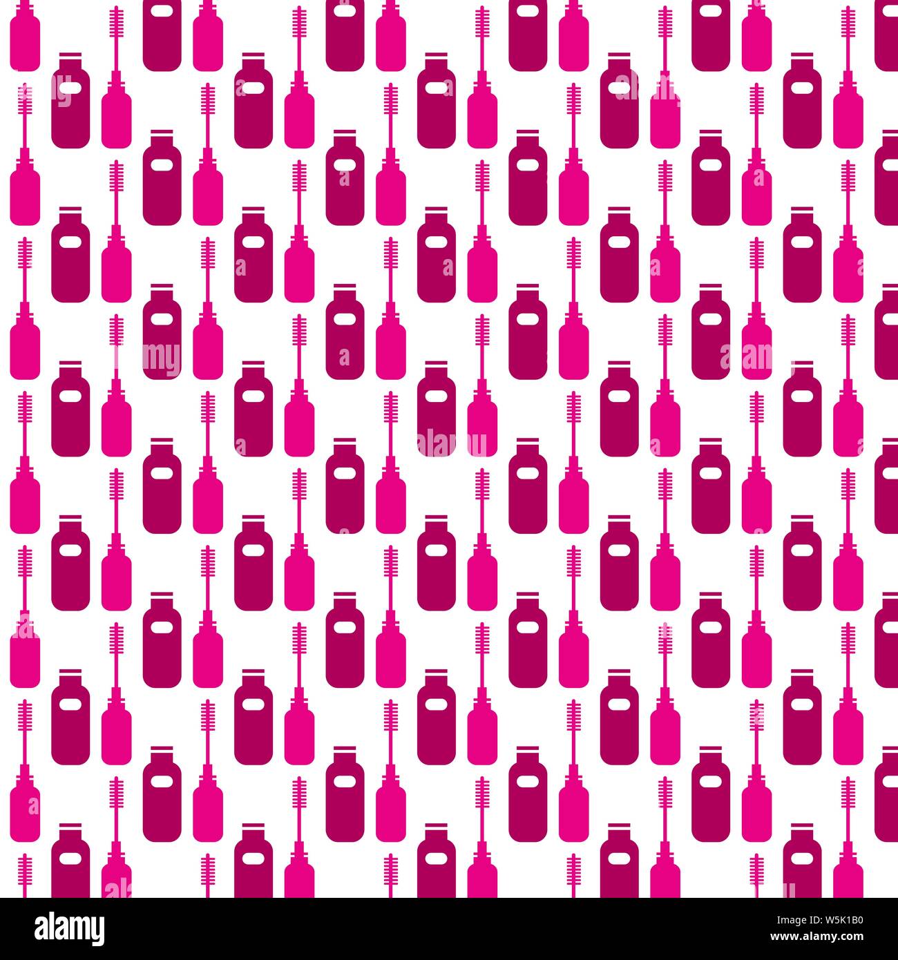 Pattern background Mascara icon Stock Vector