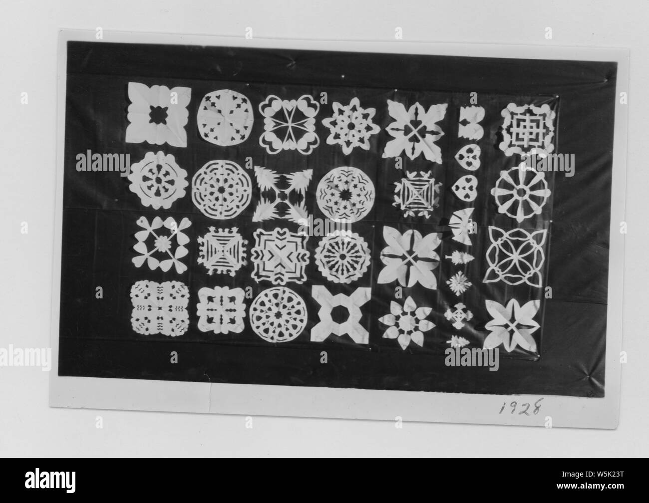 Geometric Pattern Scope Arts and crafts display; Scope and content: Paper silhouettes of ...