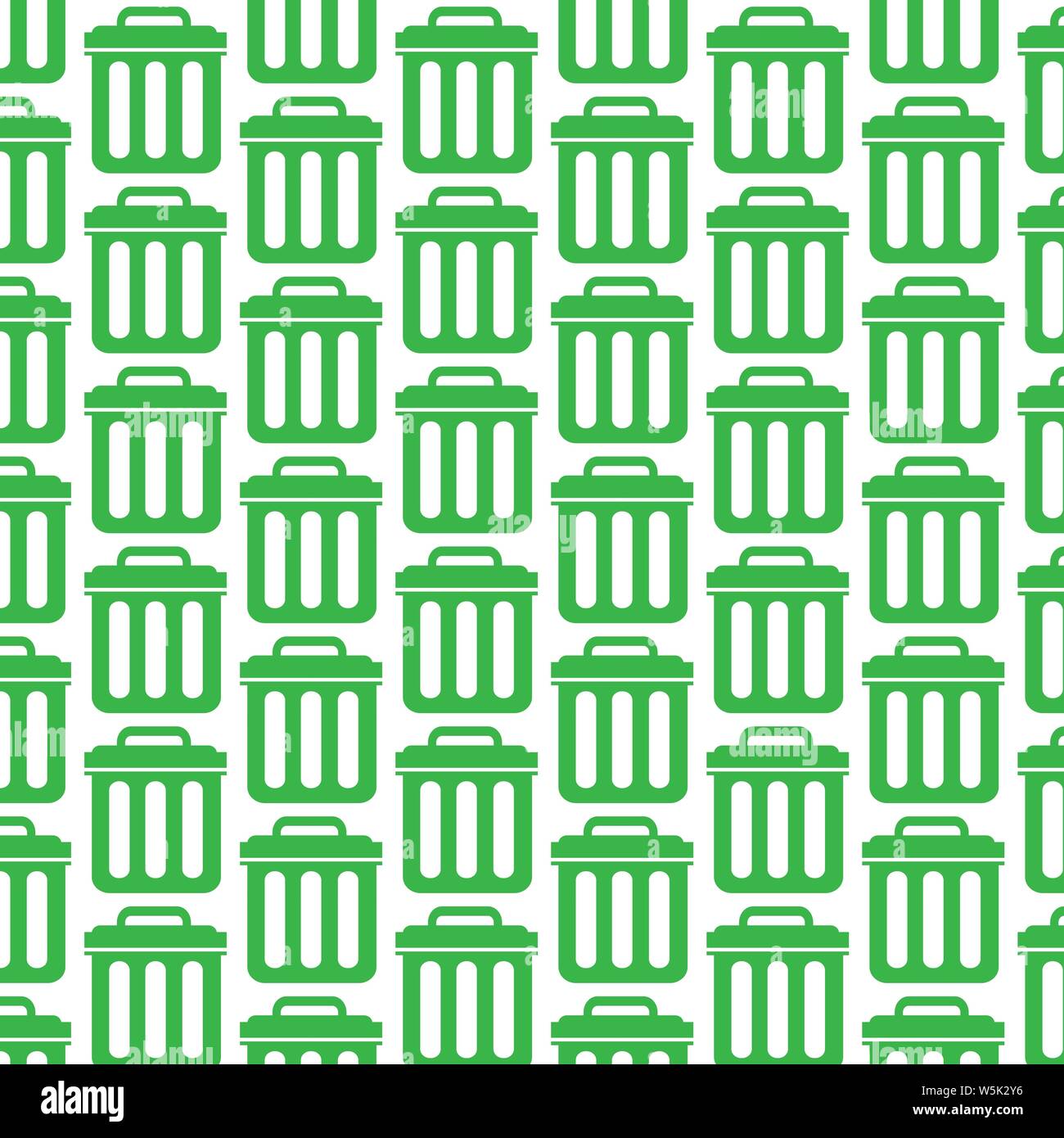 Pattern background Trash can icon Stock Vector