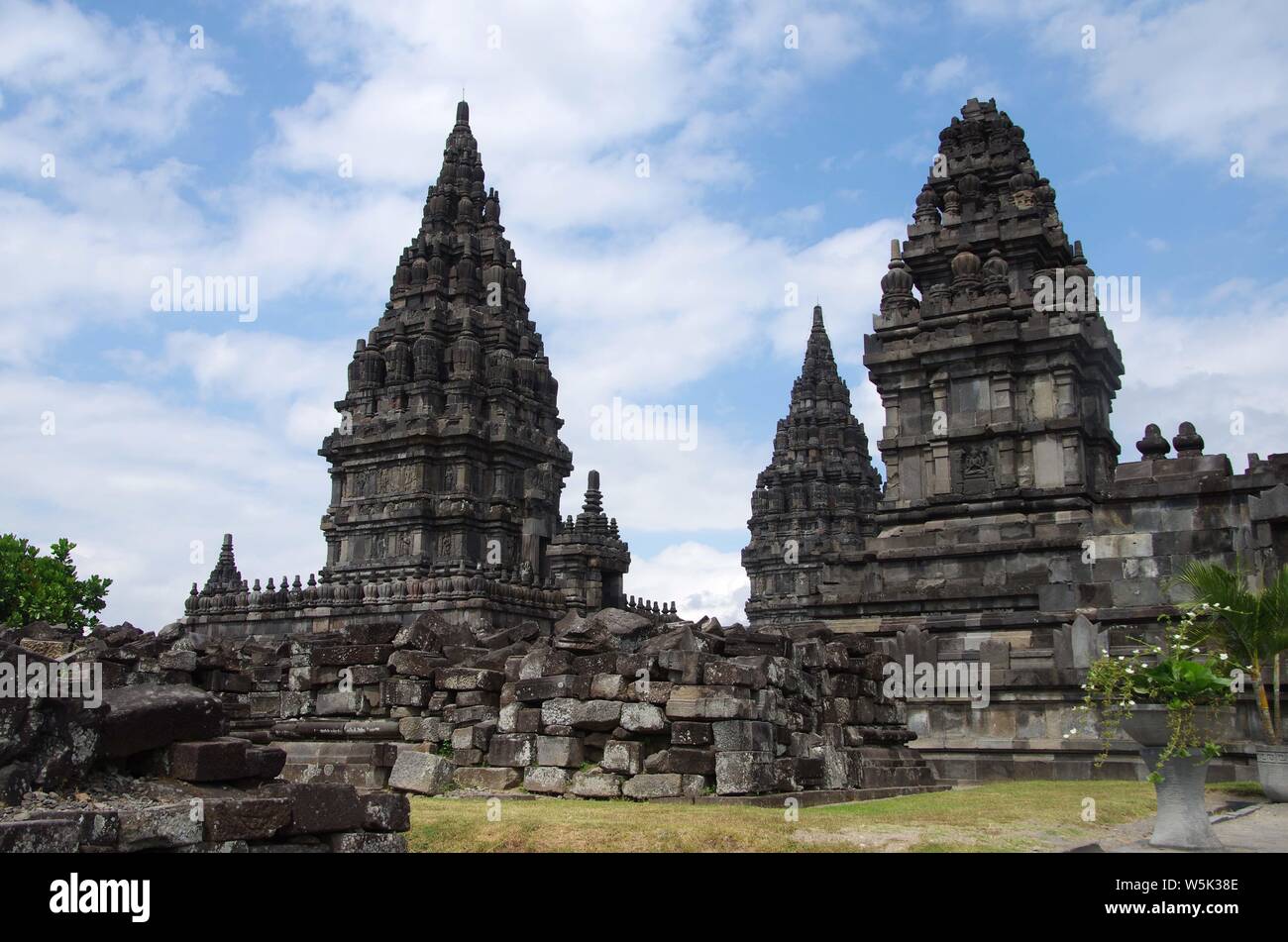 The Prambanan temple near Yogyakarta on the Java island in Indonesia ...