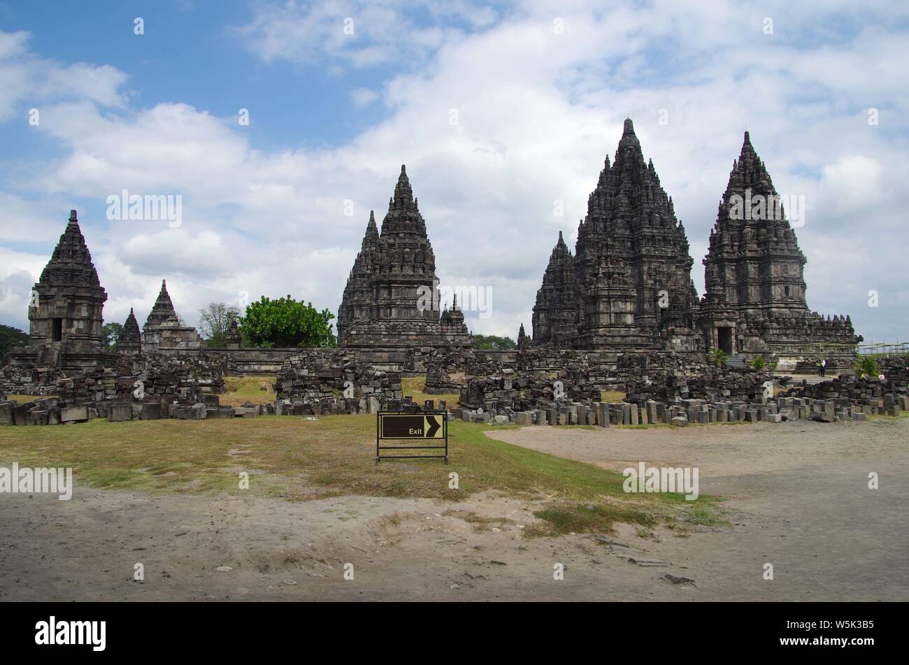 The Prambanan temple near Yogyakarta on the Java island in Indonesia ...