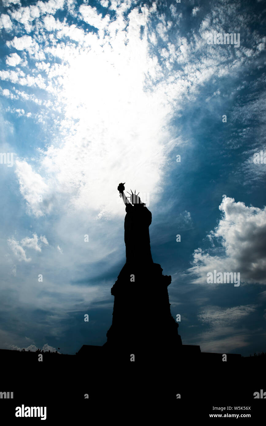 Statue Of Liberty Silhouette High Resolution Stock Photography and ...