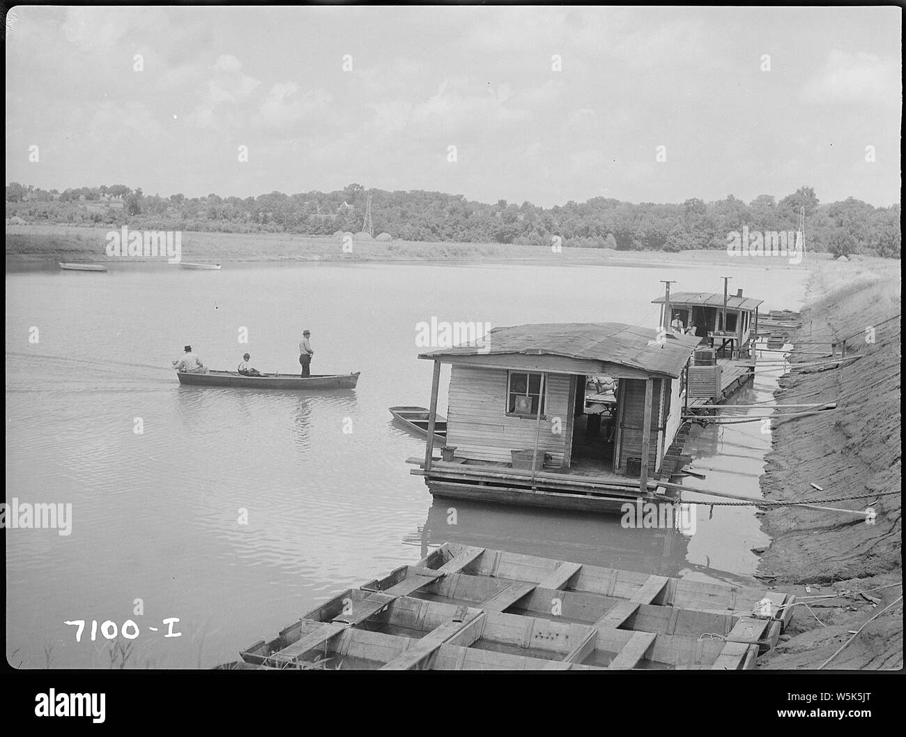 Boat harbor near new bridge Stock Photo Alamy