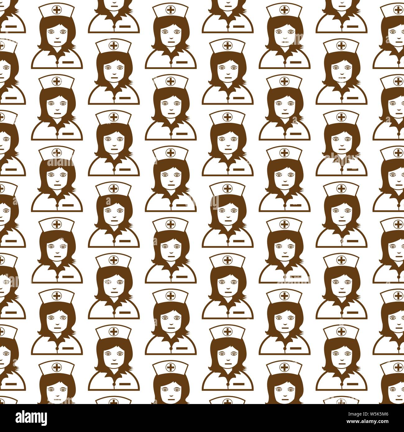 Pattern background Nurse Face emotion Icon Stock Vector Image & Art - Alamy