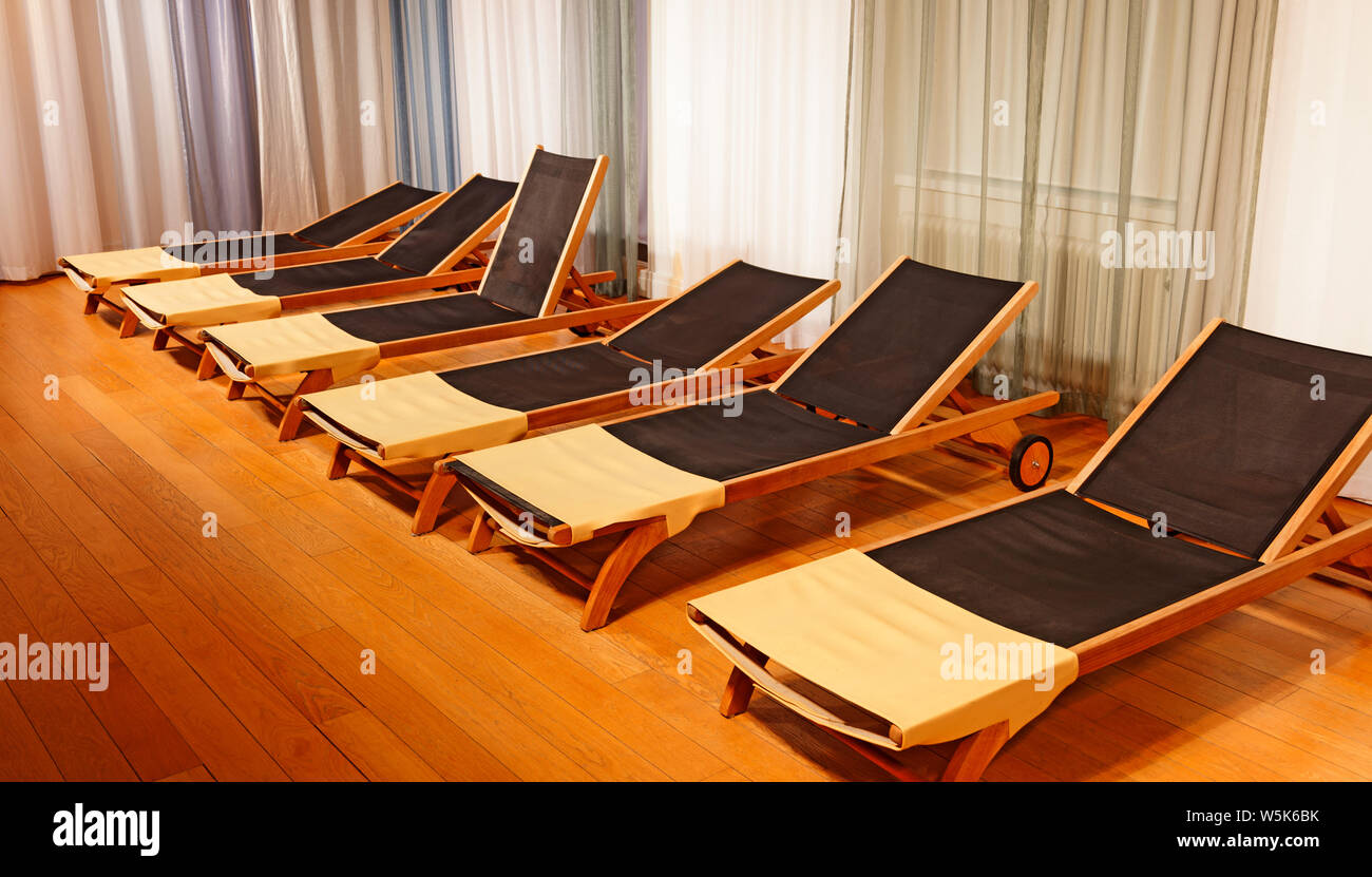 sun room at sports facility and spa in Umea 2019-05-13 Stock Photo