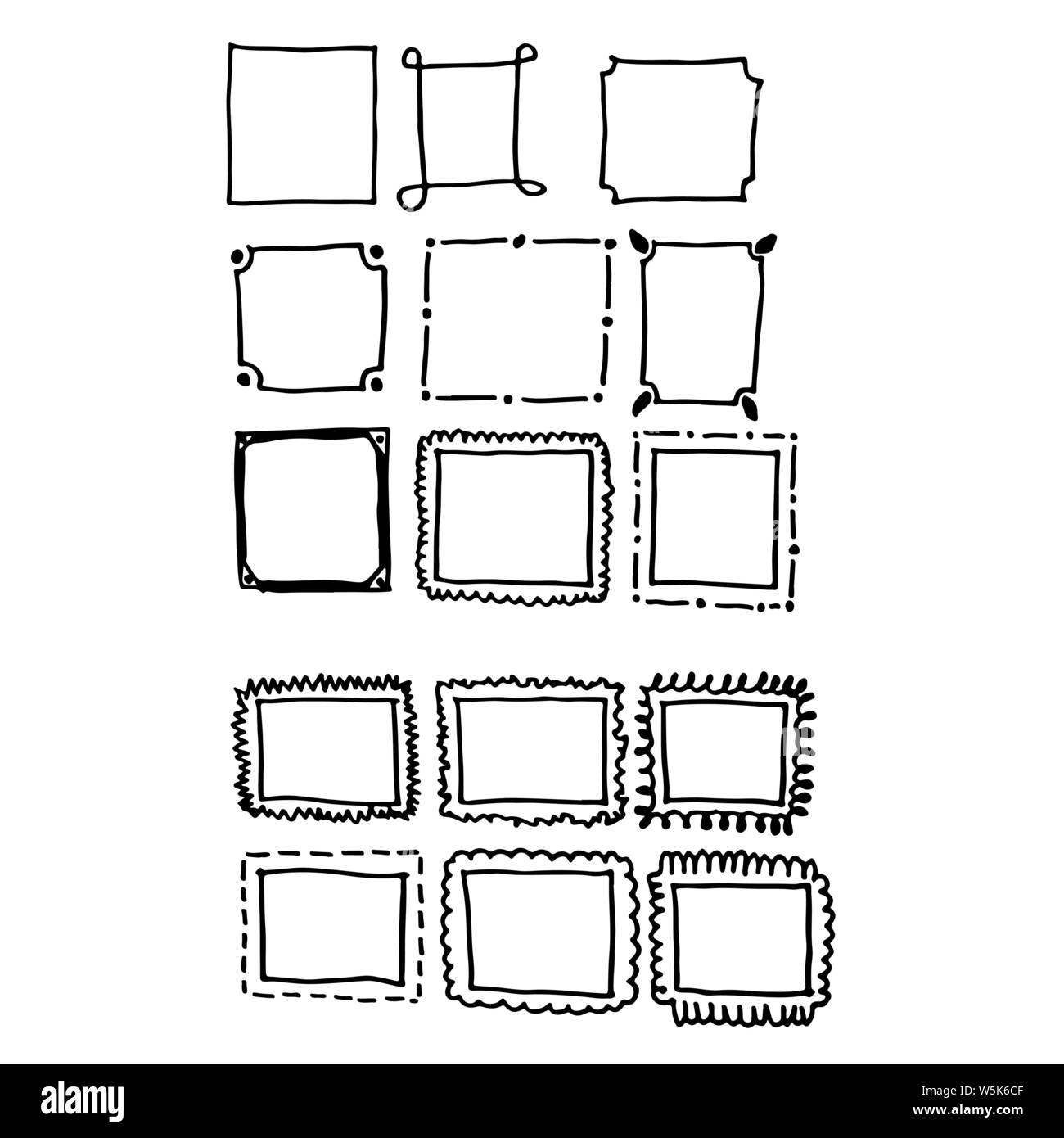 hand draw frame icon Stock Vector Image & Art Alamy