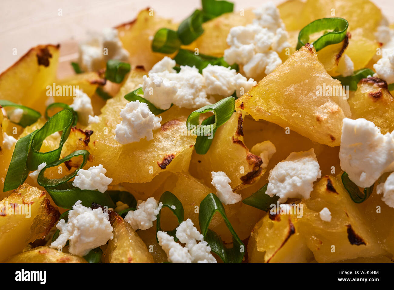 Baked Sweet Potato And Cottage Cheese Stock Photos Baked Sweet