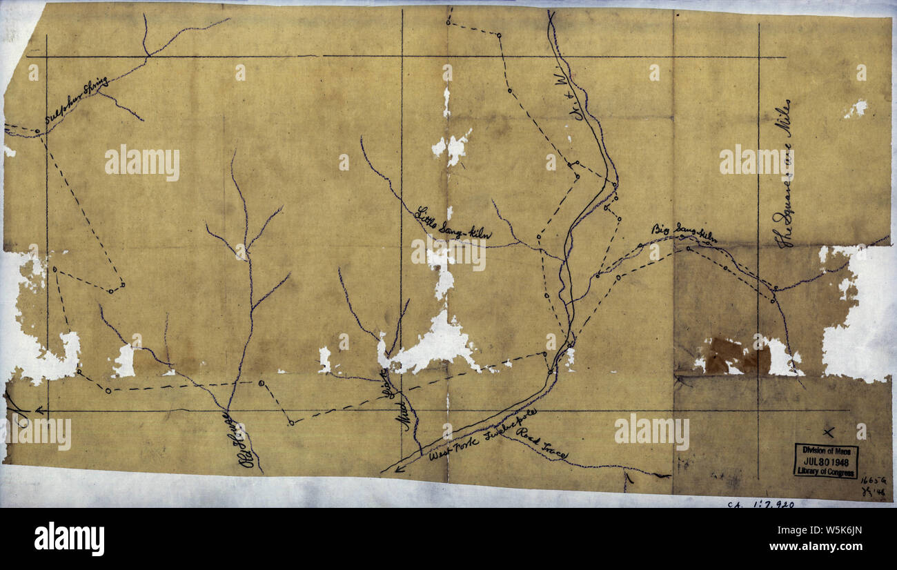 107 Survey of a tract of land on Twelve Pole Creek Wayne County West